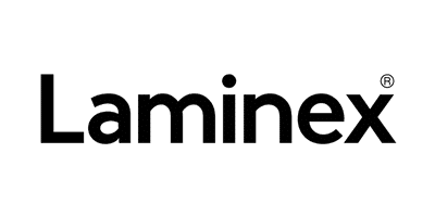 The Laminex logo features the word 