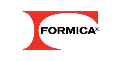 Formica logo featuring a bold, stylised red 